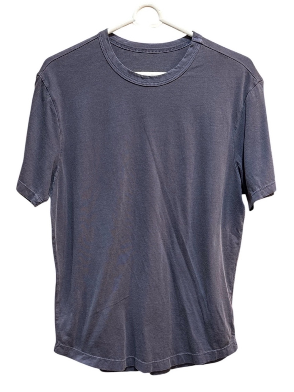 Buck Mason Shirt Mens L Blue/Gray Supima Crewneck Tee Made In USA BM11007.101